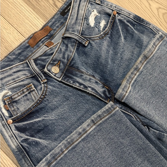 Judy Blue Straight Leg Dad Jeans Size 24 - Picture 5 of 7